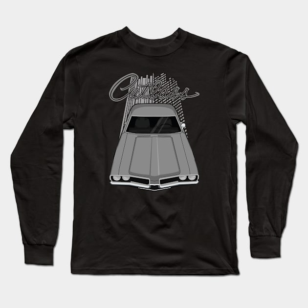 Oldsmobile Cutlass 1969 - silver Long Sleeve T-Shirt by V8social